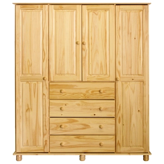 Skříň 4dveřová BRIGGS, lak