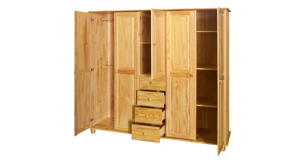 Skříň 5dveřová BRIGGS, lak