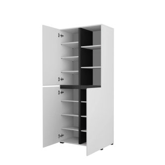 Skříň BONIFACIO 3D, bílá/černá