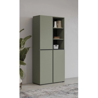 Skříň BONIFACIO 3D, zelená/černá