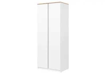 Skříň BORROMEO, bílá/dub evoke