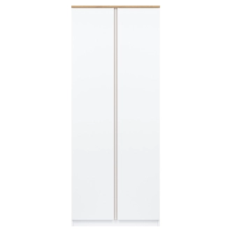 Skříň BORROMEO, bílá/dub evoke