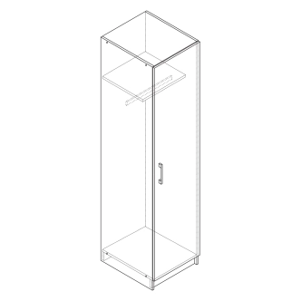 Skříň BUANG 1D, buk