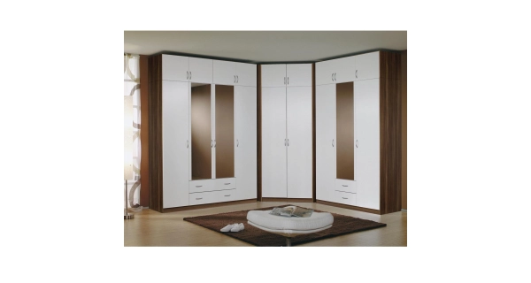 Skříň BUANG 3D2S, ořech/bílá