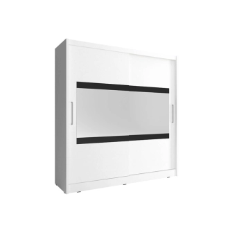 Skříň CONCINNA typ 4 se zrcadlem 180 cm, bílá