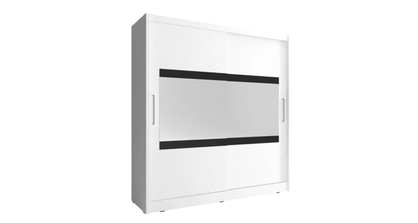 Skříň CONCINNA typ 4 se zrcadlem 180 cm, bílá