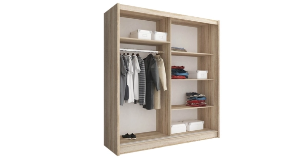 Skříň CONCINNA typ 4 se zrcadlem 180 cm, bílá