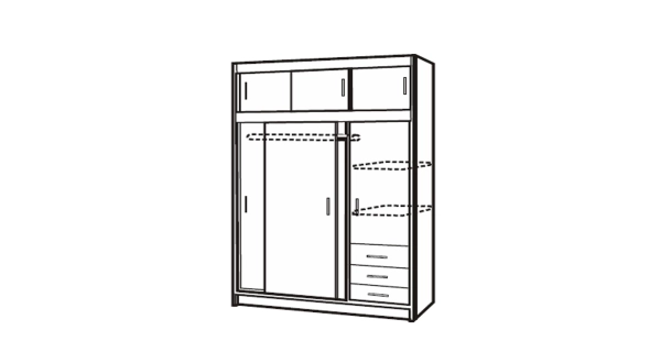 Skříň COOK, bílá