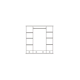 Skříň čtyřdveřová PERI, masiv borovice, moření: …