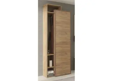 Skříň DORINDA 1D levá, craft tobaco/craft zlatý