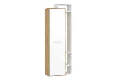 Skříň DORINDA 1D pravá, dub artisan/bílá