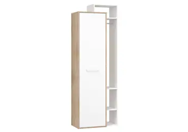 Skříň DORINDA 1D pravá, dub sonoma/bílá