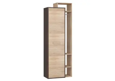 Skříň DORINDA 1D pravá, dub sonoma tmavý/dub sonoma