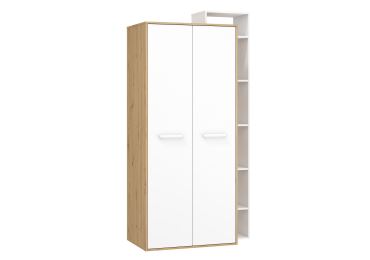 Skříň DORINDA 2D pravá, dub artisan/bílá