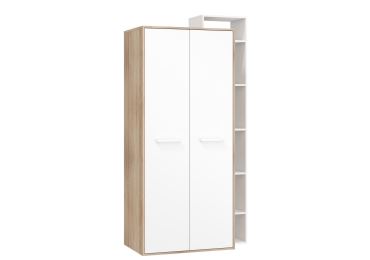 Skříň DORINDA 2D pravá, dub sonoma/bílá