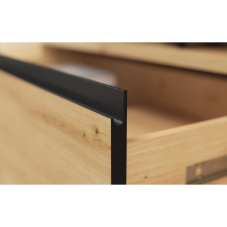 Skříň DYMAS 3D4S se zrcadlem, dub artisan