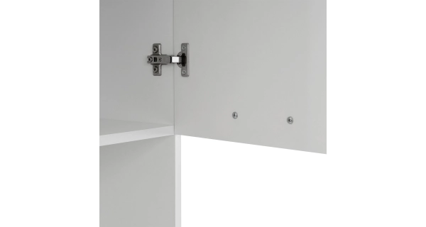 Skříň ELZA 2D, bílá/beton