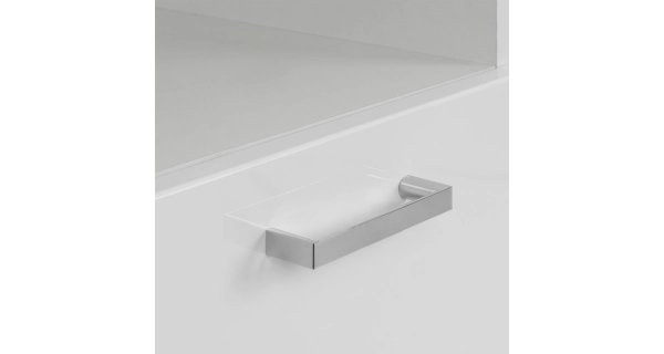 Skříň ELZA 2D, bílá/beton