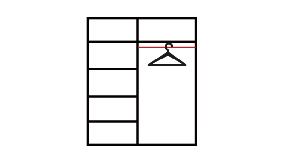 Skříň ERONGO 180, bílý mat