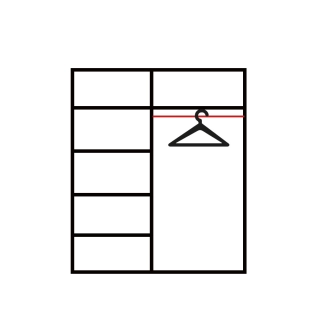 Skříň ERONGO 180, dub wotan