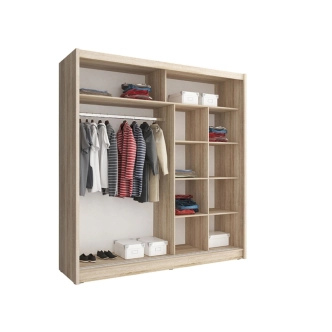 Skříň FELLOW 200 cm, dub sonoma 