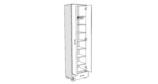 Skříň FUERTE, bílá