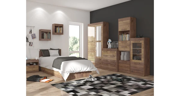 Skříň GATTON 2D2S, craft tobaco/craft zlatý