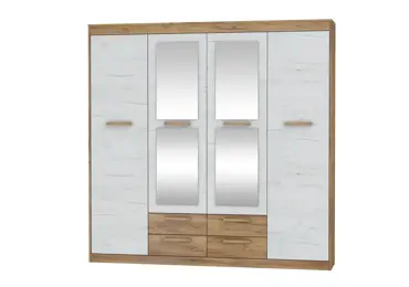 Skříň GATTON 4D4S, craft zlatý/craft bílý