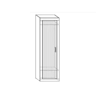 Skříň GOUDINI, dub burgundský/bílý lesk, 5 let záruka