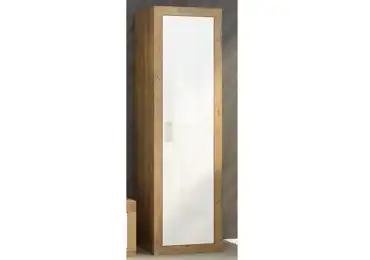 Skříň GOUDINI, dub burgundský/bílý lesk