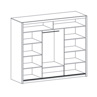 Skříň GROTTO, dub sonoma