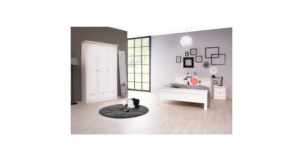 Skříň HUNGABEE 3D3S, bílá