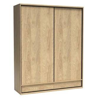 Skříň IPPOLITO 2D2S, dub hickory