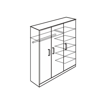 Skříň ISDES, bílá