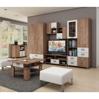 Skříň KEATING, craft tobaco/craft bílý, 5 let záruka