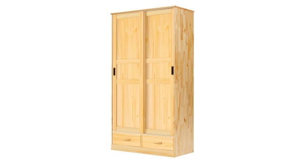 Skříň KIORA 2 dveře a 2 zásuvky, borovice