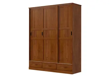 Skříň KIORA 3 dveře, borovice hnědá