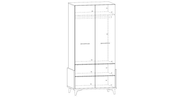 Skříň LEPON 95, dub artisan/bílá/grafit, 5 let záruka