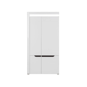 Skříň MANDOLIN, bílý vysoký lesk