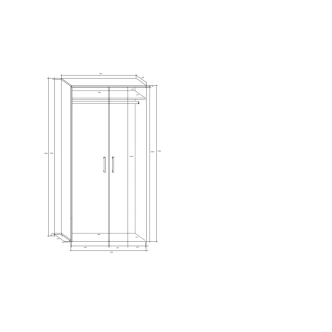 Skříň MANGONA, craft bílý/grafit, 5 let záruka