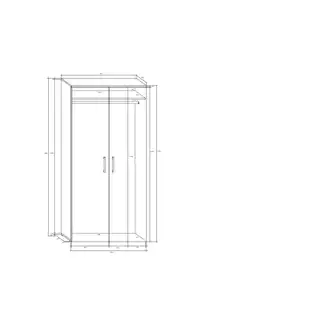 Skříň MANGONA, craft tobaco/krém