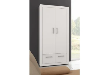 Skříň MOLTENO 2D, bílá/bílý lesk