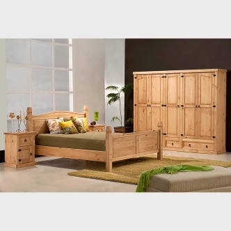 Skříň PIMBOW, masiv borovice, vosk