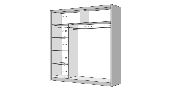 Skříň RINAME 203 s posuvnými dveřmi, bílá/černá