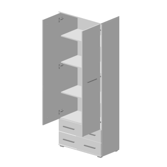 Skříň RYDER 2D2S, dub sonoma