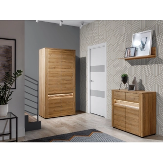 Skříň SHERKAN 2D, dub granson