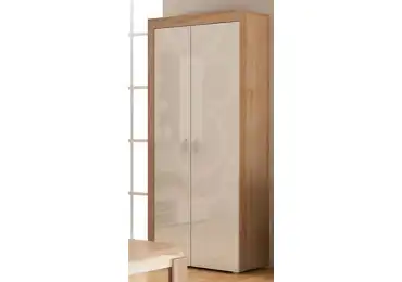 Skříň SIWANI, dub sonoma/bílý lesk