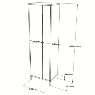 Skříň SOLVEL, bílá