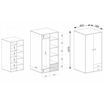 Skříň TARAMI, ořech