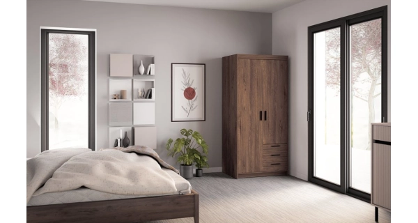 Skříň TEKEN 2D 3S, dub lefkas